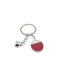 Masa Tenisi Pin Pon Topu ve Raket Tasarımında Metal Anahtarlık 1 Adet Masa Tenisi Pin Pon Topu ve Raket Tasarımında Metal Anahtarlık 1 Adet