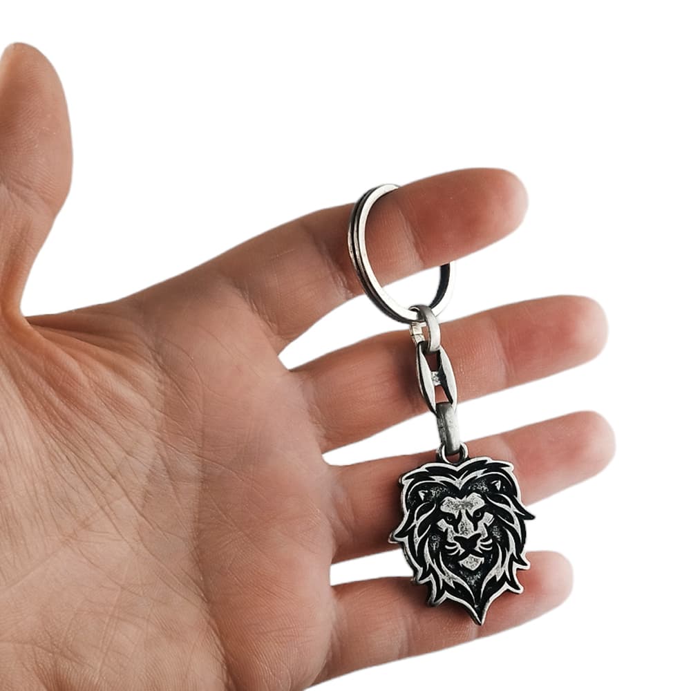 Eskitme Görünümlü Aslan Kafası Metal Anahtarlık 1 Adet Eskitme Görünümlü Aslan Kafası Metal Anahtarlık 1 Adet