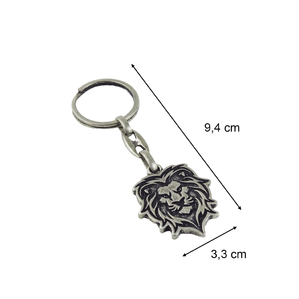 Eskitme Görünümlü Aslan Kafası Metal Anahtarlık 1 Adet Eskitme Görünümlü Aslan Kafası Metal Anahtarlık 1 Adet