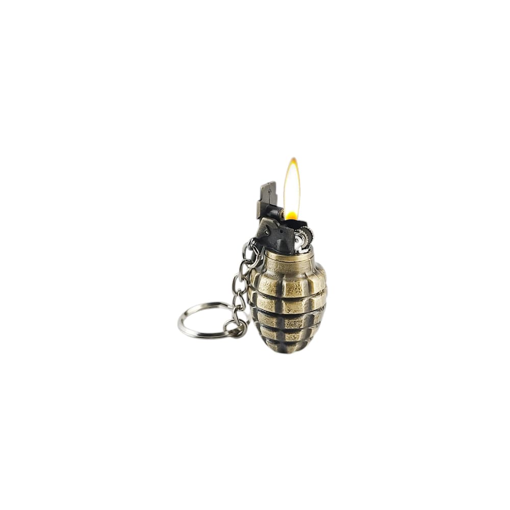 Eskitme Yüzey ve Renkli Mini El Bombası Çakmak Anahtarlık 1 Adet
