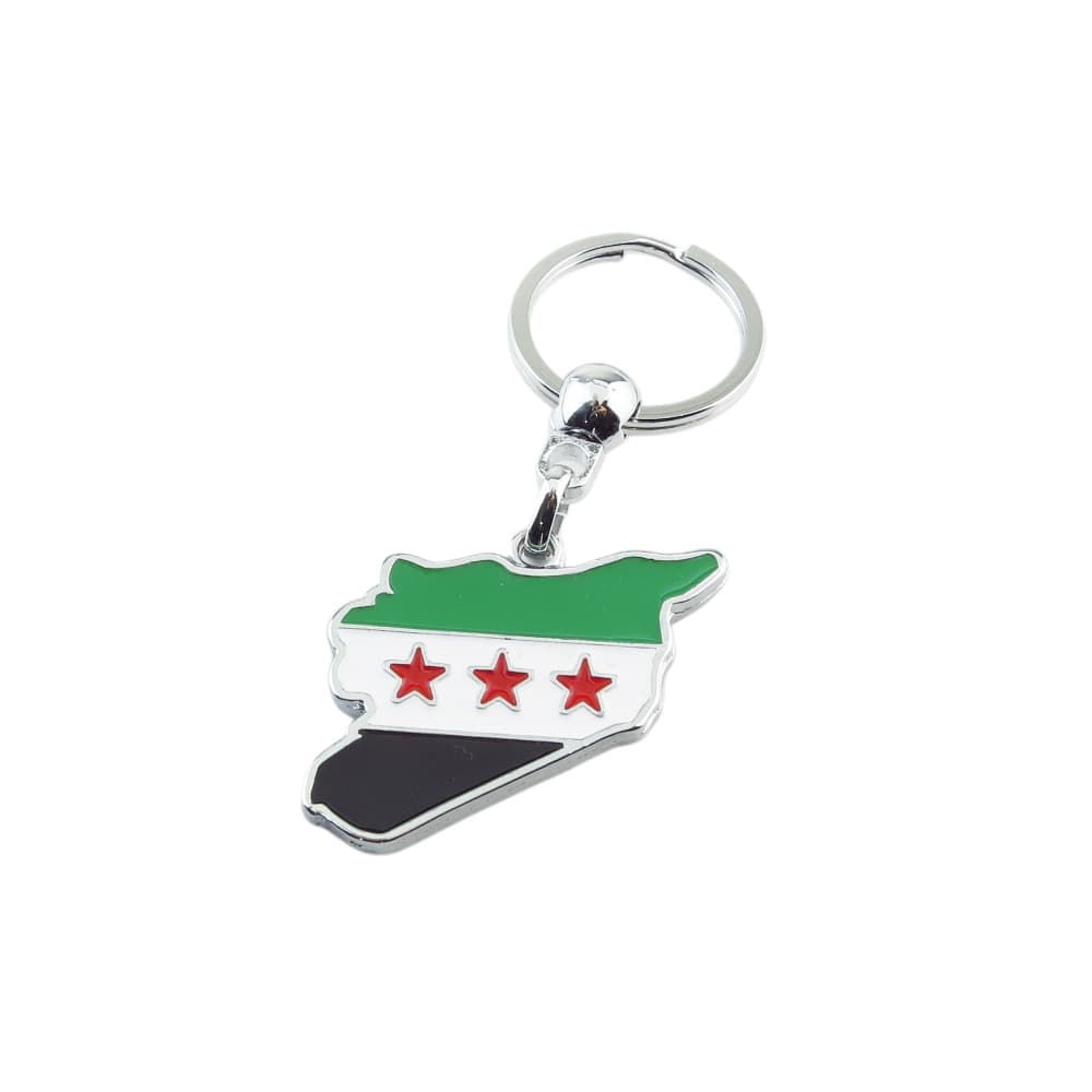 Yeni Suriye Bayrak Görselli Suriye Haritası Anahtarlık 1 Adet Yeni Suriye Bayrak Görselli Suriye Haritası Anahtarlık 1 Adet