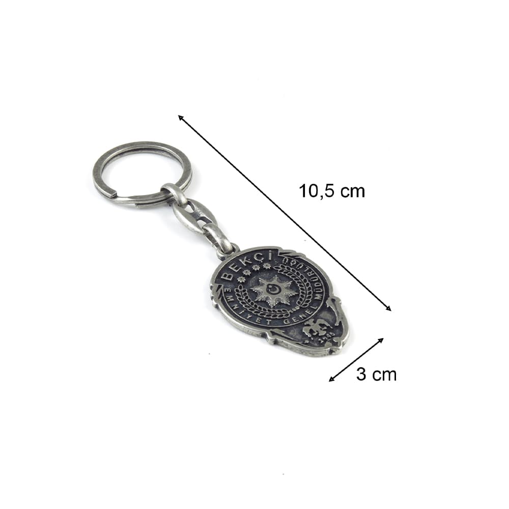 Eskitme Renkli Metal Bekçi Anahtarlık 1 Adet Eskitme Renkli Metal Bekçi Anahtarlık 1 Adet