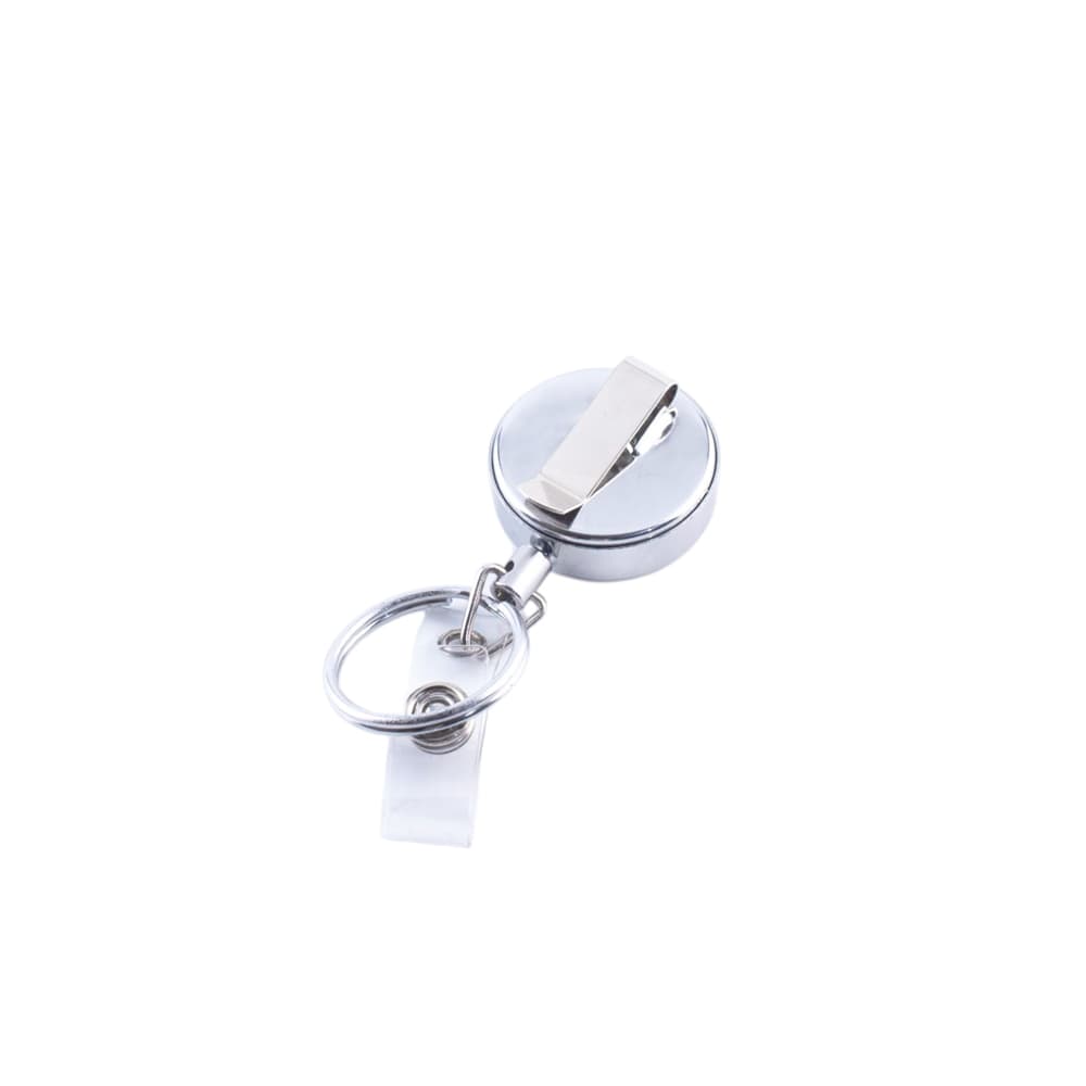Yaka Kartı İçin Metal Gövdeli Metal İpli 3 Cm Yoyo Anahtarlık 1 Adet