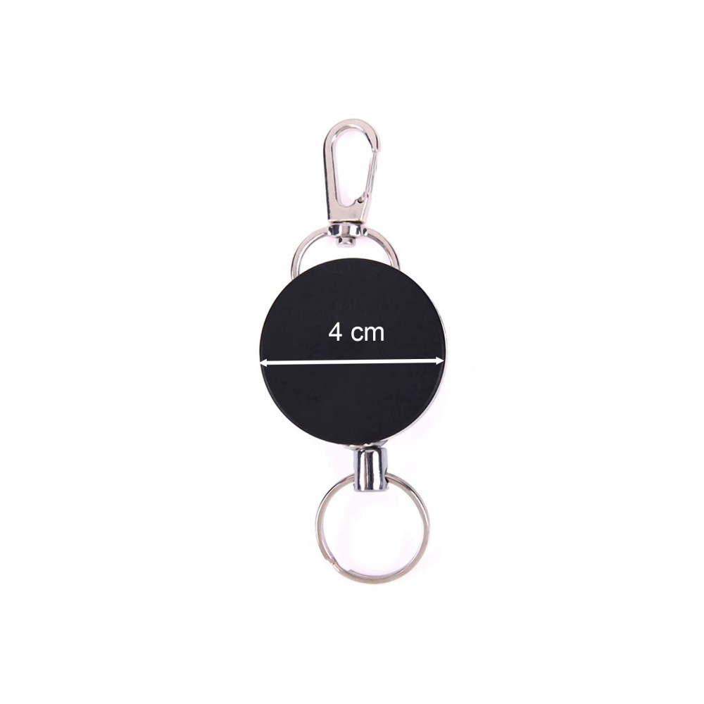 Anahtar Kancalı Metal İpli Yaka Kartı Için 4 Cm Yoyo Anahtarlık 1 Adet