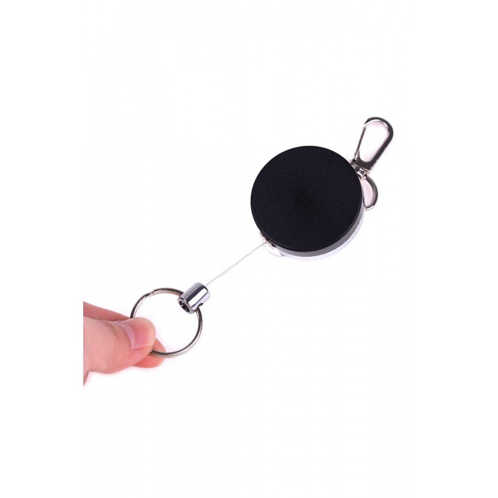 Anahtar Kancalı Metal İpli Yaka Kartı Için 4 Cm Yoyo Anahtarlık 1 Adet