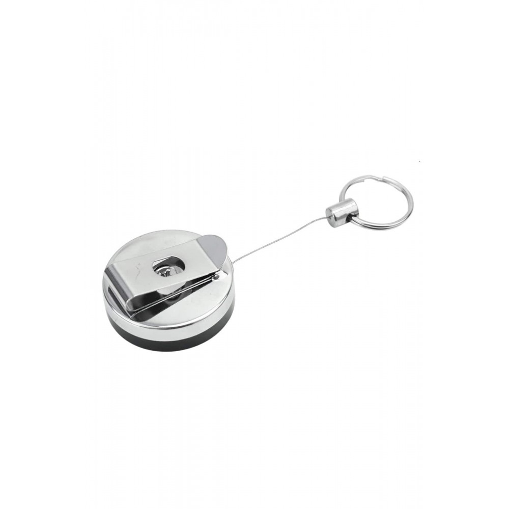 Metal İpli Yaka Kartı Için 4 Cm Yoyo Anahtarlık 1 Adet