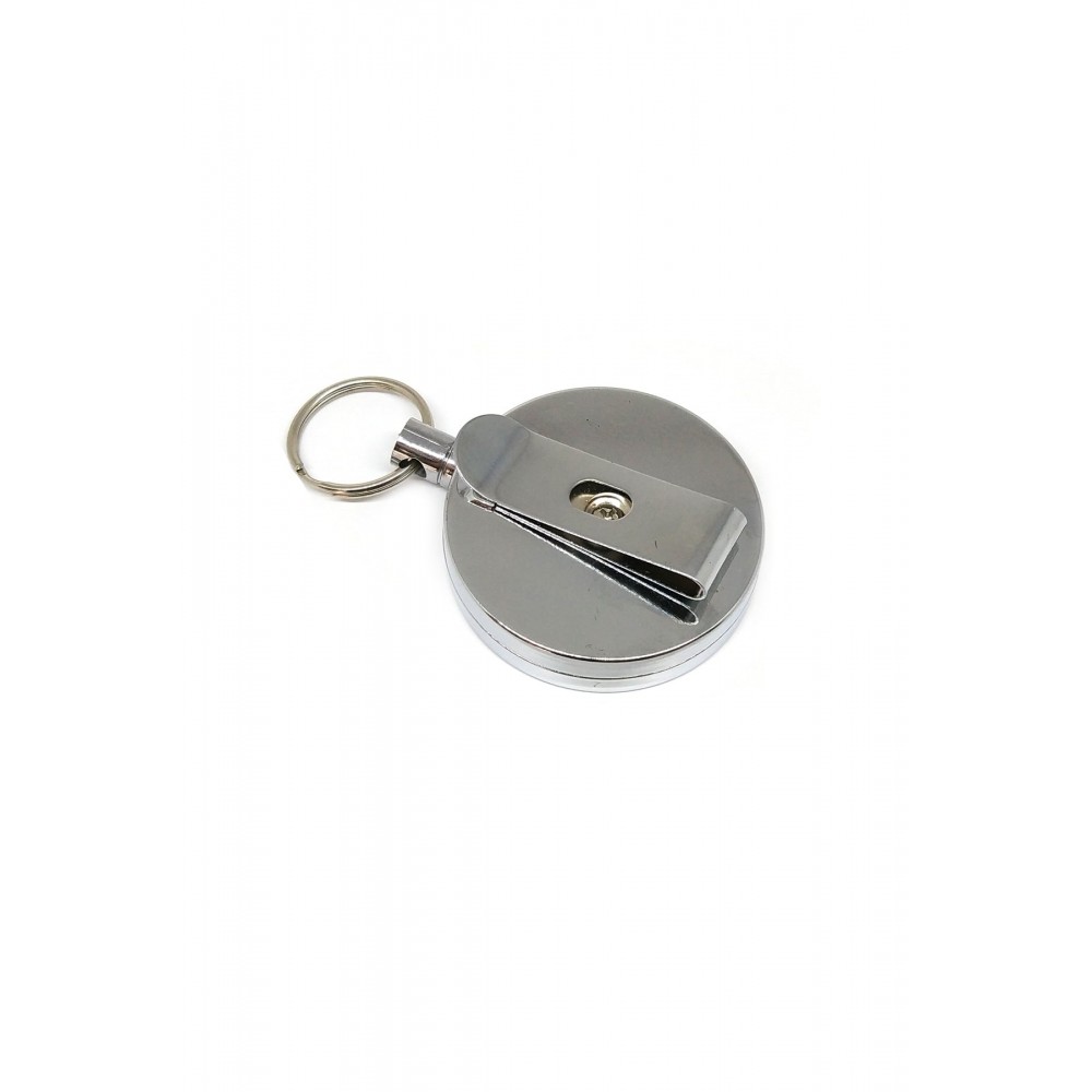Yaka Kartı Için Metal Gövdeli Metal Ipli 5 Cm Yoyo Anahtarlık 1 Adet