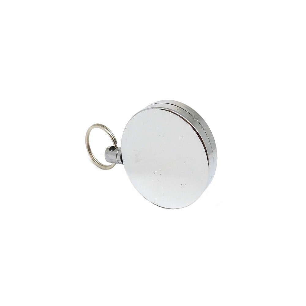 Yaka Kartı Için Metal Gövdeli Metal Ipli 5 Cm Yoyo Anahtarlık 1 Adet
