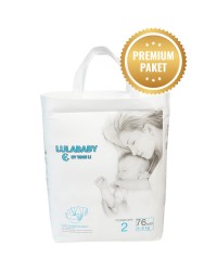 Lula Baby Premium Fırsat Paketi 2 Numara Bebek Bezi 1 Paket 76 Adet Lula Baby Premium Fırsat Paketi 2 Numara Bebek Bezi 1 Paket 76 Adet