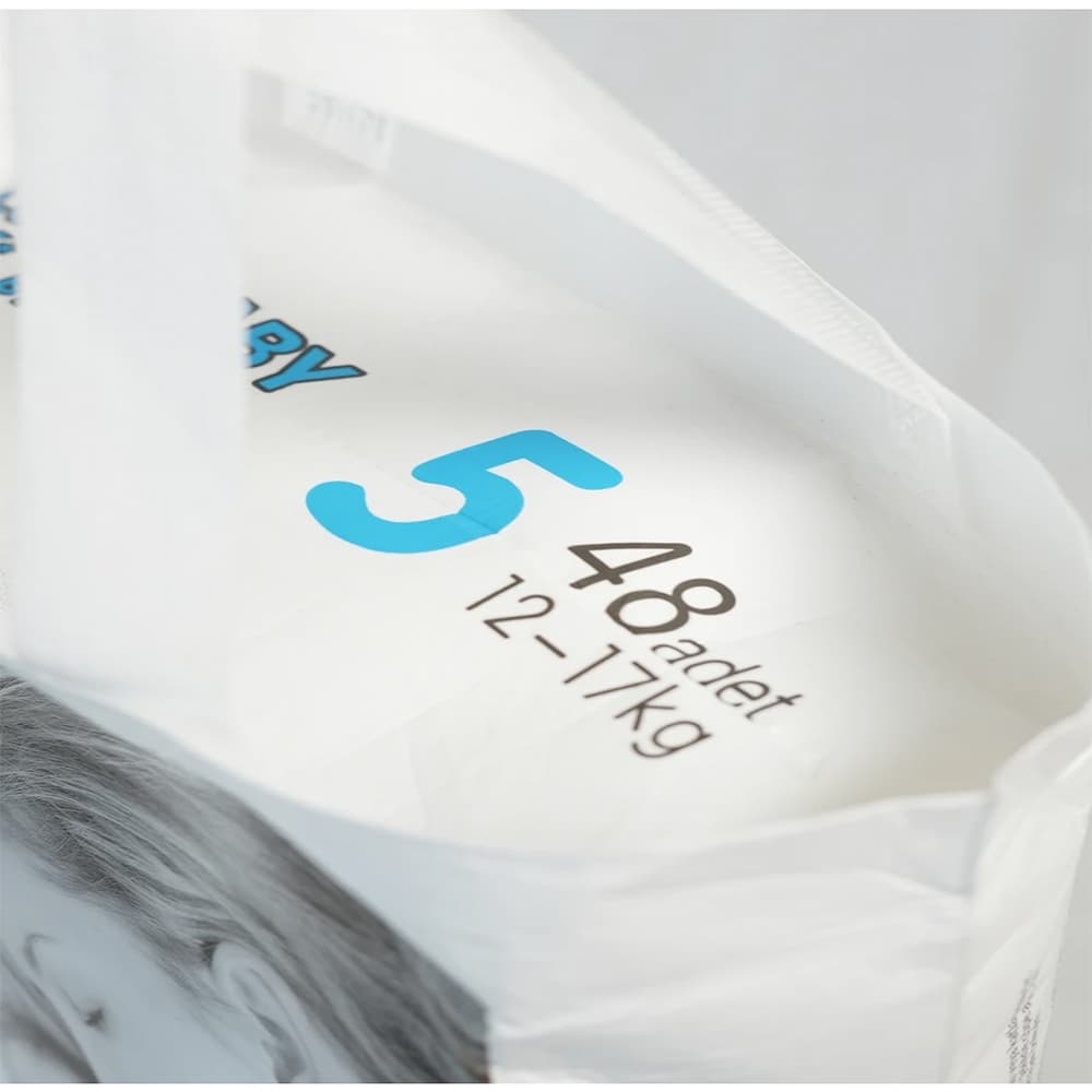 Lula Baby Premium Fırsat Paketi 5 Numara Bebek Bezi 1 Paket 48 Adet