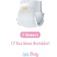 Lula Baby Premium Fırsat Paketi 4 Numara Külot Bebek Bezi 1 Paket 52 Adet