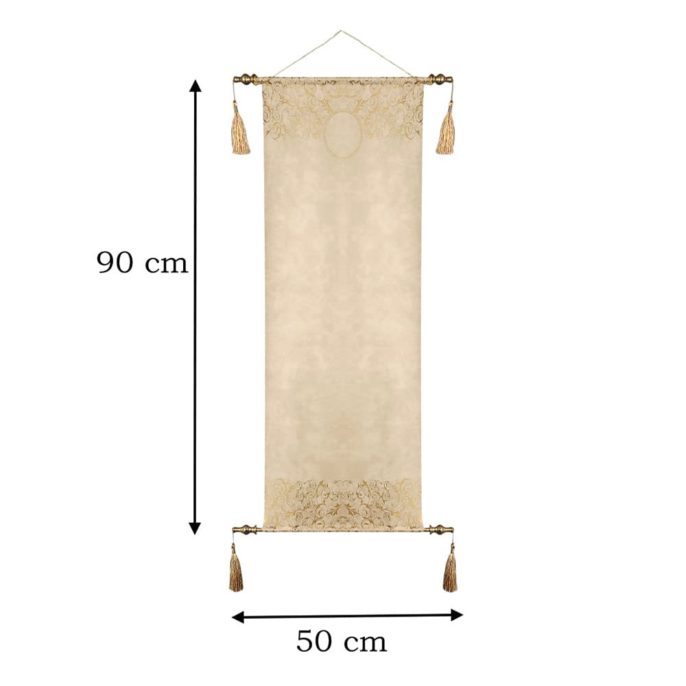 Dekoratif 90x50cm Büyük Boy Yazısız Dekoratif Suni Deri Ferman 1 Adet