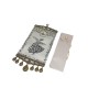 Gümüş Renk Suni Deri Üzeri Semazen Desenli Kılıflı Dekoratif Ferman 1 Adet