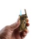 El Bombası Kabartmalı Metal Tek Torchlu Gazlı Çakmak 1 Adet