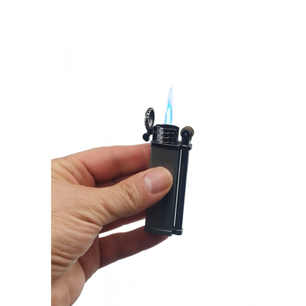 Çakmak Taşlı Tek Torchlu Yanan Gazlı Metal Çakmak 1 Adet
