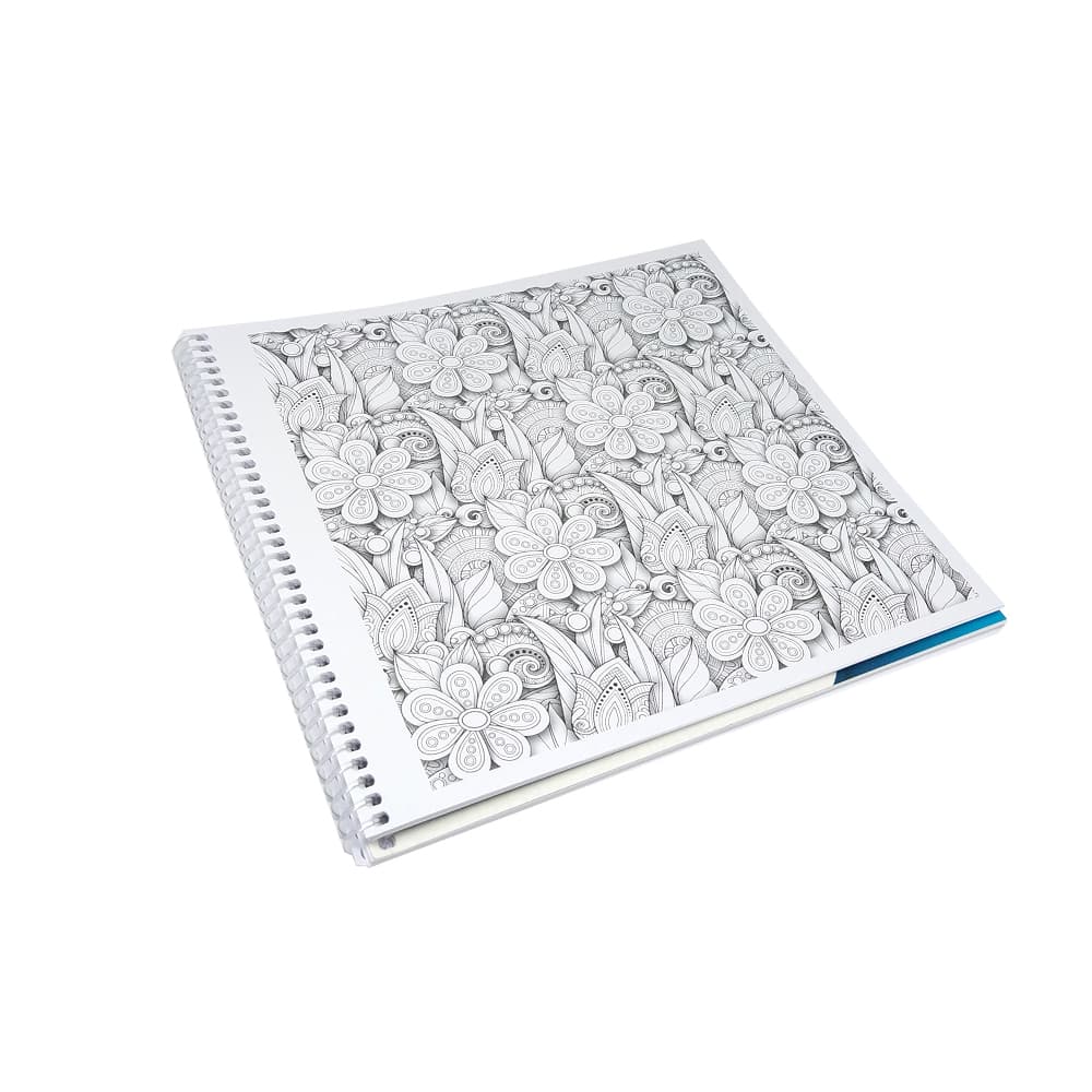 Yetişkinler İçin 36 Sayfa Ruh-u Revan Mandala Boyama Kitabı ( Kalın Yapraklı )