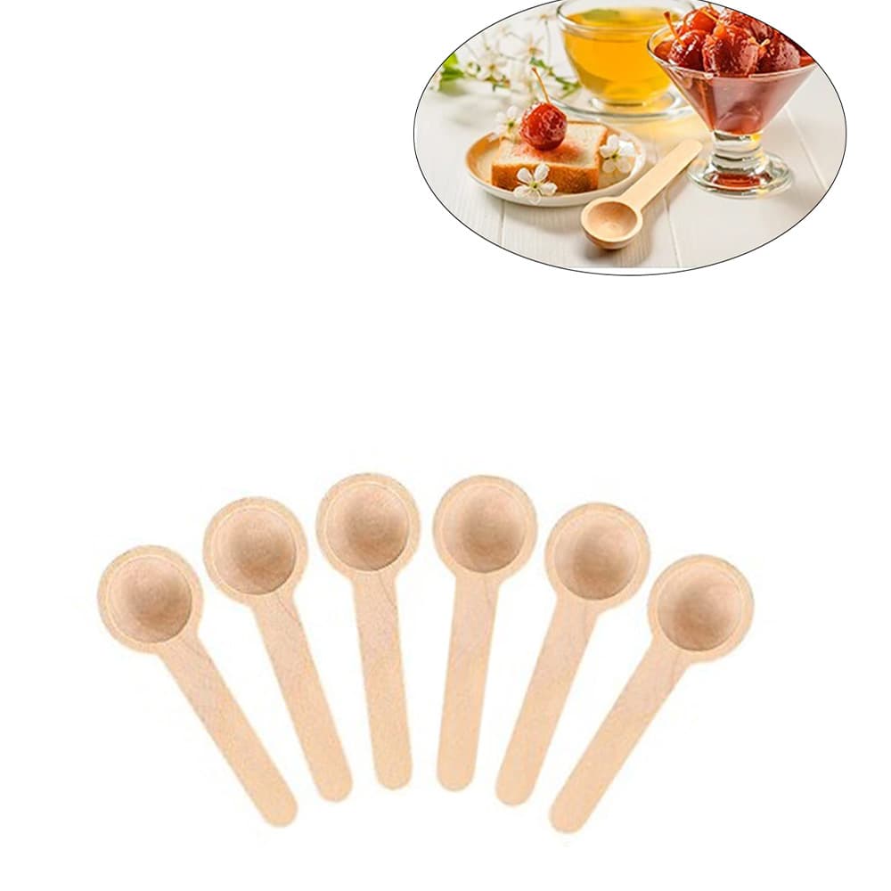 Ahşap Mini Baharat Kaşığı 6lı Ahşap Mini Baharat Kaşığı 6lı
