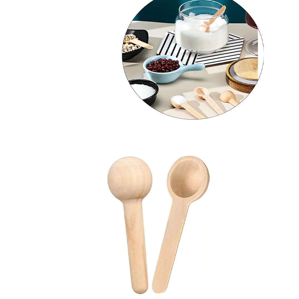 Ahşap Mini Baharat Kaşığı 6lı