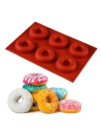 6 Gözlü Silikon Donut & Kek Kalıbı 1 Adet 6 Gözlü Silikon Donut & Kek Kalıbı 1 Adet