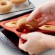 6 Gözlü Silikon Donut & Kek Kalıbı 1 Adet