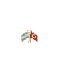 Arjantin Türkiye Bayrak Metal Yaka Rozeti 1 Adet Arjantin Türkiye Bayrak Metal Yaka Rozeti 1 Adet