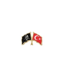 Atatürk ve Türk Bayrağı Metal Yaka Rozeti 1 Adet Atatürk ve Türk Bayrağı Metal Yaka Rozeti 1 Adet