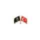 Atatürk ve Türk Bayrağı Metal Yaka Rozeti 1 Adet Atatürk ve Türk Bayrağı Metal Yaka Rozeti 1 Adet