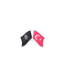 Atatürk ve Türk Bayrak Flamalı Metal Yaka Rozeti 1 Adet Atatürk ve Türk Bayrak Flamalı Metal Yaka Rozeti 1 Adet