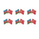 Azerbaycan Türkiye Flamalı Renkli Gold Renk Metal Rozet 1 Paket 6lı Azerbaycan Türkiye Flamalı Renkli Gold Renk Metal Rozet 1 Paket 6lı