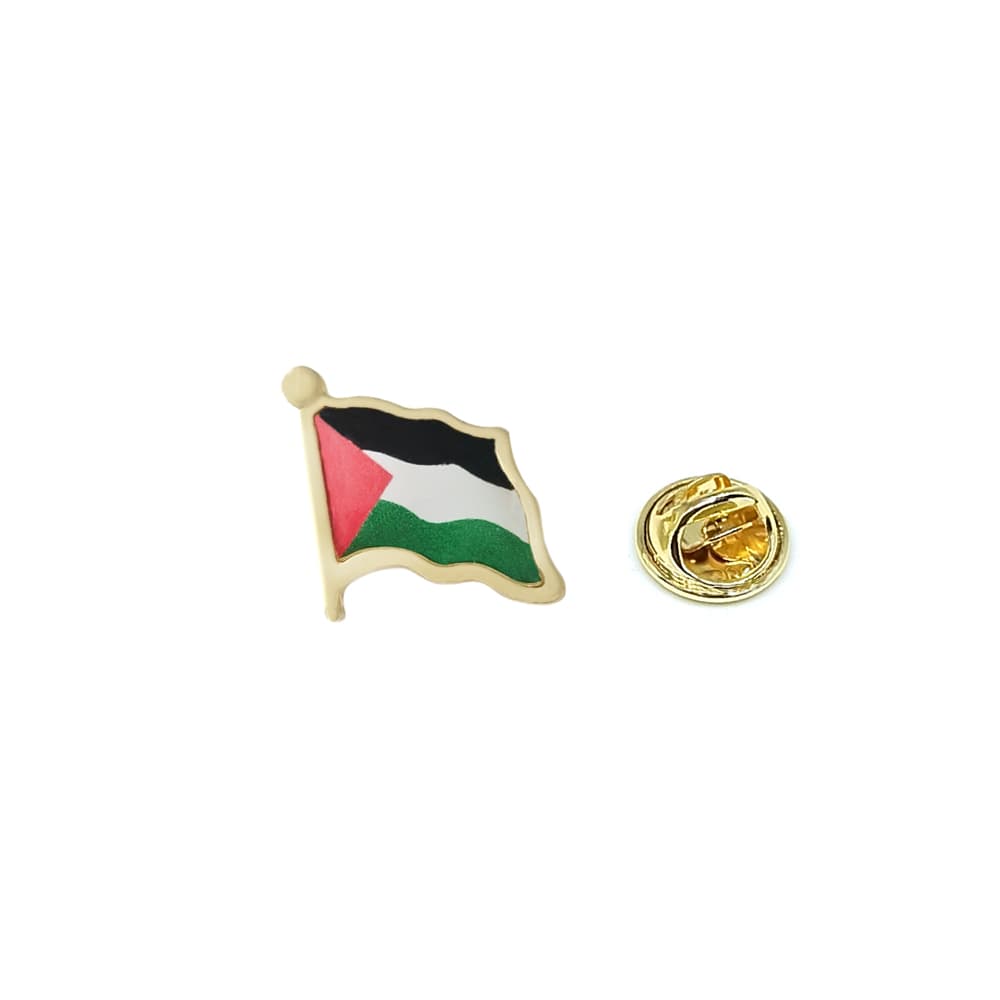 Damla Etiket Filistin Bayrak Görselli Gold Renk Metal Yaka Rozeti 1 Adet Damla Etiket Filistin Bayrak Görselli Gold Renk Metal Yaka Rozeti 1 Adet
