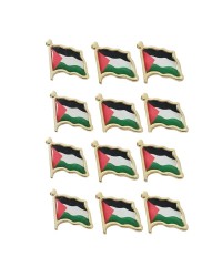 Damla Etiket Filistin Bayrak Görselli Gold Renk Metal Yaka Rozeti 1 Paket 12li Damla Etiket Filistin Bayrak Görselli Gold Renk Metal Yaka Rozeti 1 Paket 12li