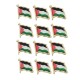 Damla Etiket Filistin Bayrak Görselli Gold Renk Metal Yaka Rozeti 1 Paket 12li Damla Etiket Filistin Bayrak Görselli Gold Renk Metal Yaka Rozeti 1 Paket 12li