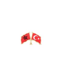 Fas Türkiye Flamalı Bayrak Yaka Rozeti 1 Adet Fas Türkiye Flamalı Bayrak Yaka Rozeti 1 Adet