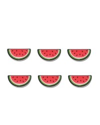 Filistin Karpuz Dilimi Simgeli 1,6x3 cm Yaka Rozeti 1 Paket 6'lı