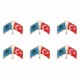 Göktürk ve Türk Bayrağı Yaka Rozeti 1 Paket 6lı Göktürk ve Türk Bayrağı Yaka Rozeti 1 Paket 6lı