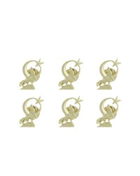 Gold Renk Ay Yıldızlı Uluyan Kurt Metal Yaka Rozeti 1 Paket 6'lı Gold Renk Ay Yıldızlı Uluyan Kurt Metal Yaka Rozeti 1 Paket 6'lı
