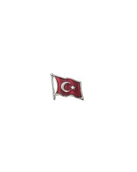 Gümüş Renk Dalğalı Türk Bayrağı Metal Yaka Rozeti 1 Adet Gümüş Renk Dalğalı Türk Bayrağı Metal Yaka Rozeti 1 Adet