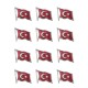 Gümüş Renk Dalğalı Türk Bayrağı Metal Yaka Rozeti 1 Paket 12li Gümüş Renk Dalğalı Türk Bayrağı Metal Yaka Rozeti 1 Paket 12li