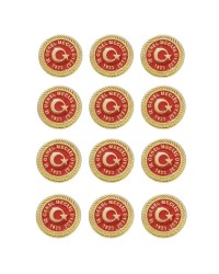 İl Genel Meclis Üyesi Yazılı Gold Renk Metal Yaka Rozeti 1 Paket 12li İl Genel Meclis Üyesi Yazılı Gold Renk Metal Yaka Rozeti 1 Paket 12li