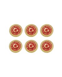 İl Genel Meclis Üyesi Yazılı Gold Renk Metal Yaka Rozeti 1 Paket 6li İl Genel Meclis Üyesi Yazılı Gold Renk Metal Yaka Rozeti 1 Paket 6li