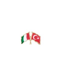 İtalya Türkiye Flamalı Bayrak Yaka Rozeti 1 Adet İtalya Türkiye Flamalı Bayrak Yaka Rozeti 1 Adet