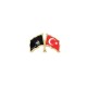 Kalpaklı Atatürk ve Türk Bayrağı Metal Yaka Rozeti 1 Adet Kalpaklı Atatürk ve Türk Bayrağı Metal Yaka Rozeti 1 Adet