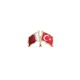 Katar Türkiye Flamalı Bayrak Yaka Rozeti 1 Adet Katar Türkiye Flamalı Bayrak Yaka Rozeti 1 Adet