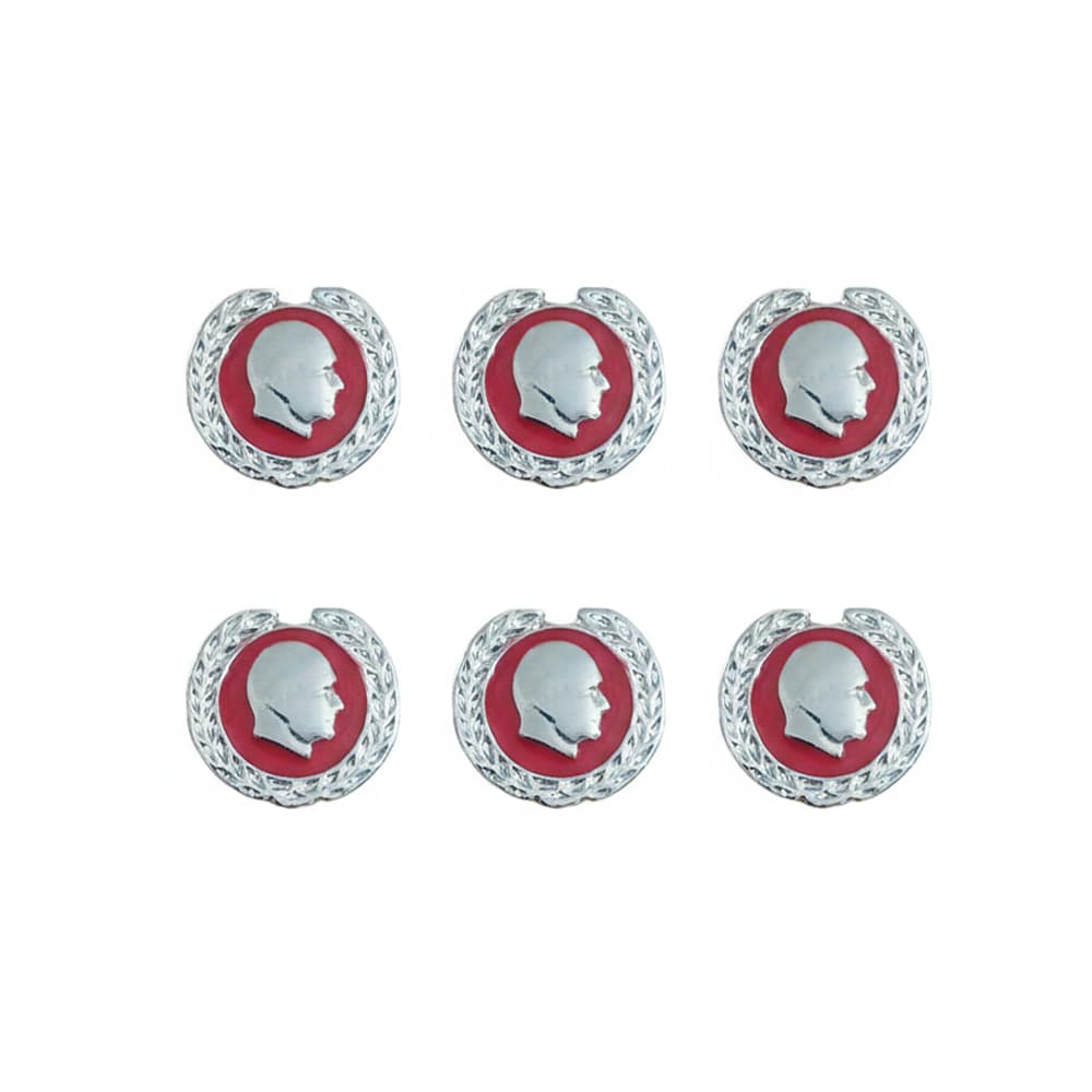 Kırmızı Defne Çelengi İşlemeli Atatürk Silüetli Metal Yaka Rozeti 1 Paket 6lı Kırmızı Defne Çelengi İşlemeli Atatürk Silüetli Metal Yaka Rozeti 1 Paket 6lı