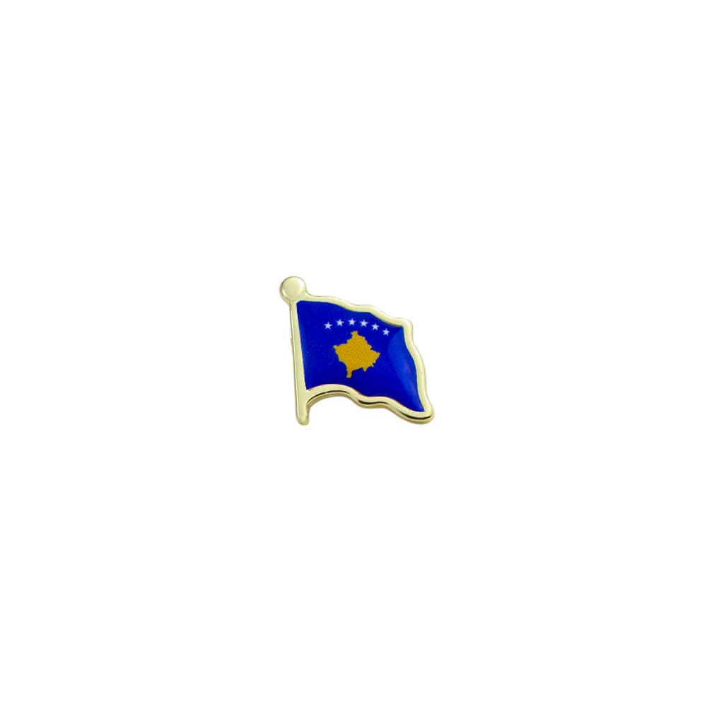 Kosova Bayrağı Zamak Metal Yaka Rozeti 1 Adet Kosova Bayrağı Zamak Metal Yaka Rozeti 1 Adet