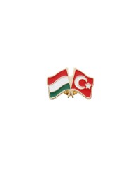 Macaristan Türkiye Bayrak Flamalı Metal Yaka Rozeti 1 Adet Macaristan Türkiye Bayrak Flamalı Metal Yaka Rozeti 1 Adet