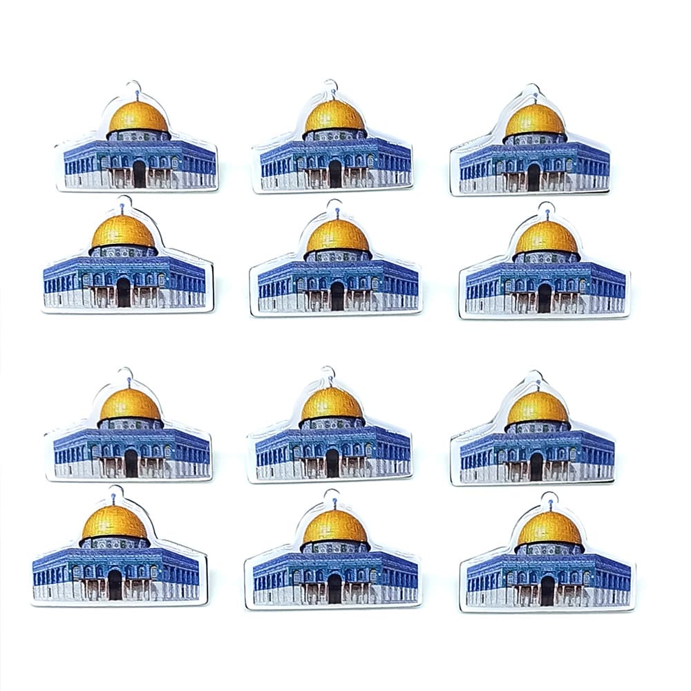 Metal Üzeri Damla Etiket Mescid-i Aksa Görselli Yaka Rozeti 1 Paket 12li Metal Üzeri Damla Etiket Mescid-i Aksa Görselli Yaka Rozeti 1 Paket 12li