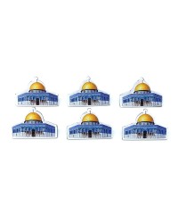Metal Üzeri Damla Etiket Mescid-i Aksa Görselli Yaka Rozeti 1 Paket 6lı Metal Üzeri Damla Etiket Mescid-i Aksa Görselli Yaka Rozeti 1 Paket 6lı