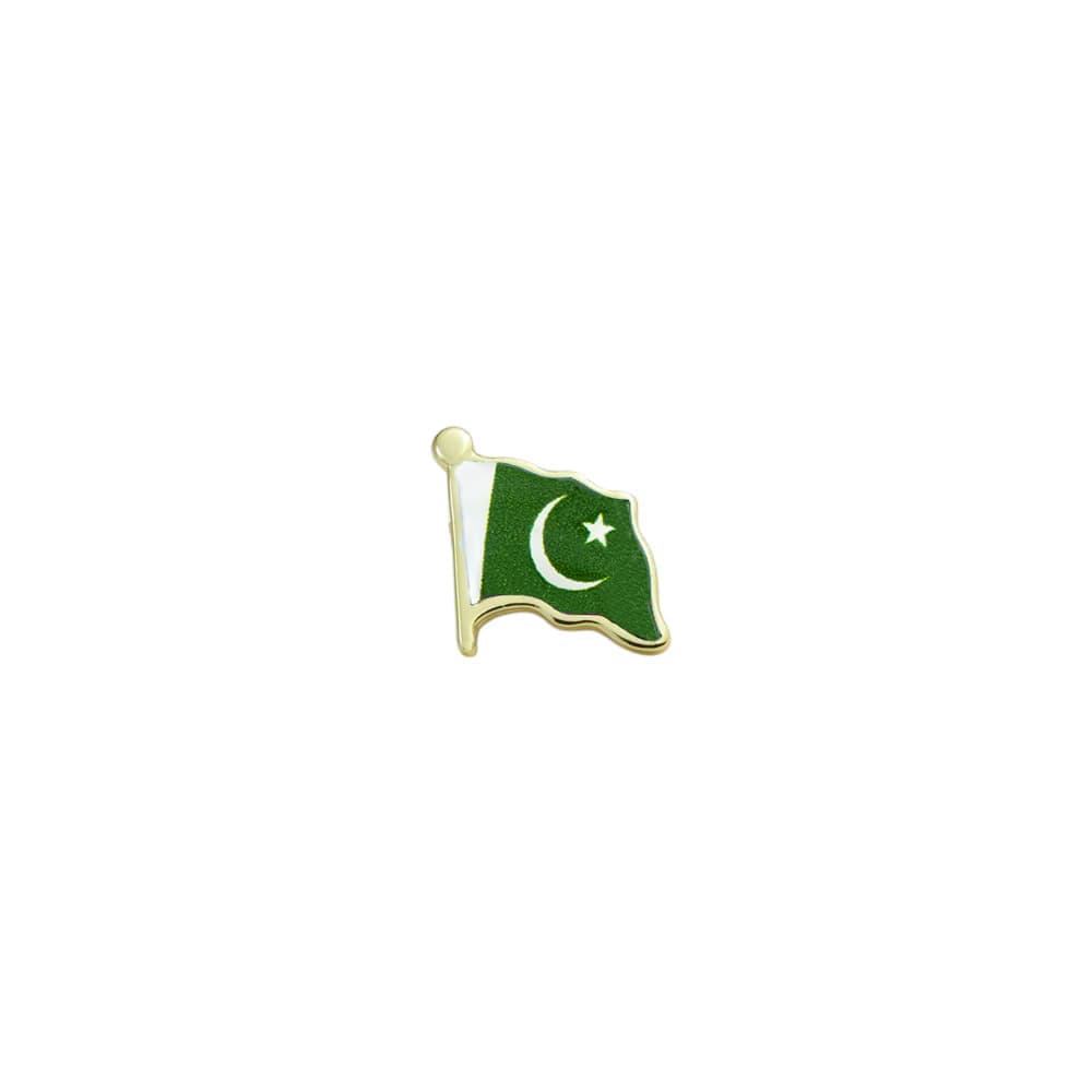 Pakistan Bayrağı Zamak Metal Yaka Rozeti 1 Adet Pakistan Bayrağı Zamak Metal Yaka Rozeti 1 Adet