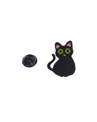 Şirin Kara Kedi Metal Yaka Rozeti 1 Adet